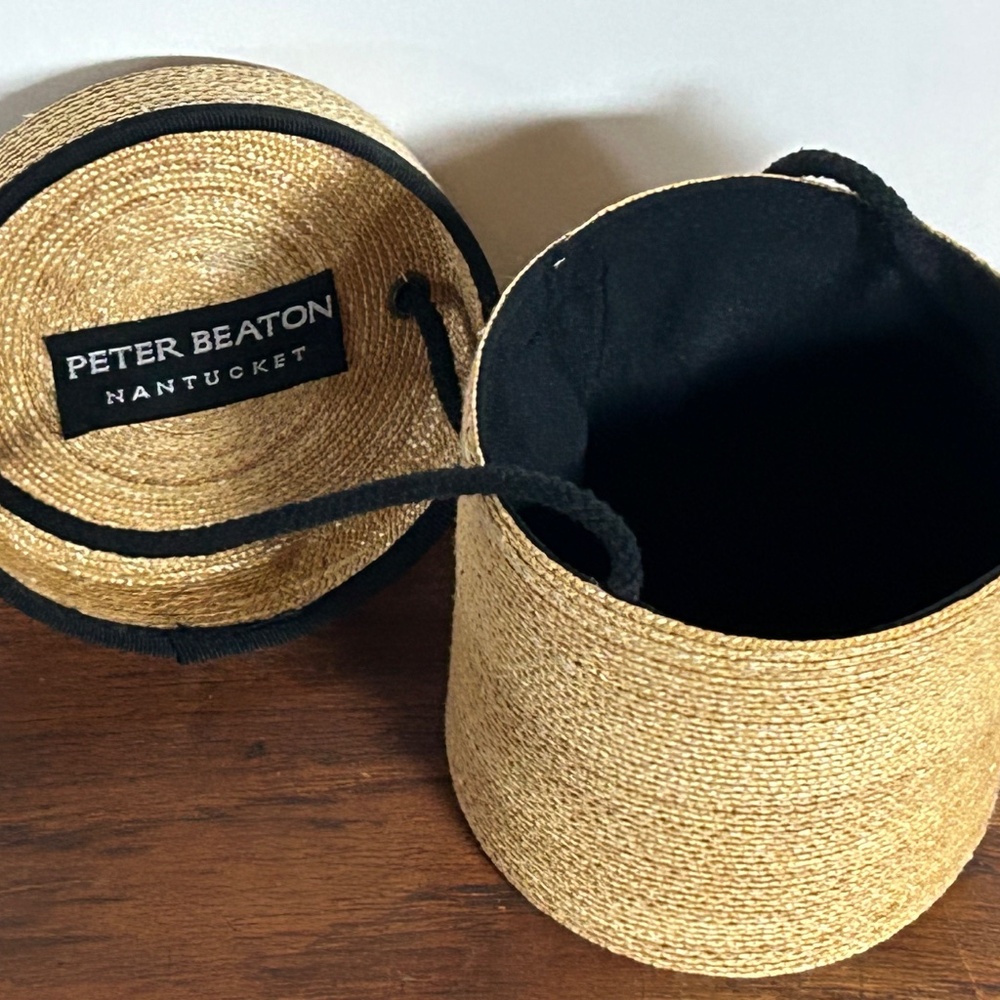 Peter Beaton Leghorn Straw Bag - Picture 2 of 8